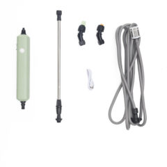 Pulverizador automático extensível com engate rápido e bateria recarregável via USB