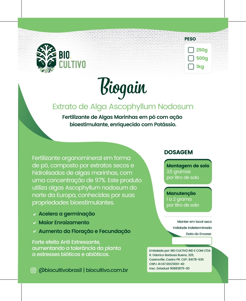 BioGain – Extrato de Alga Premium | Bioestimulante Natural