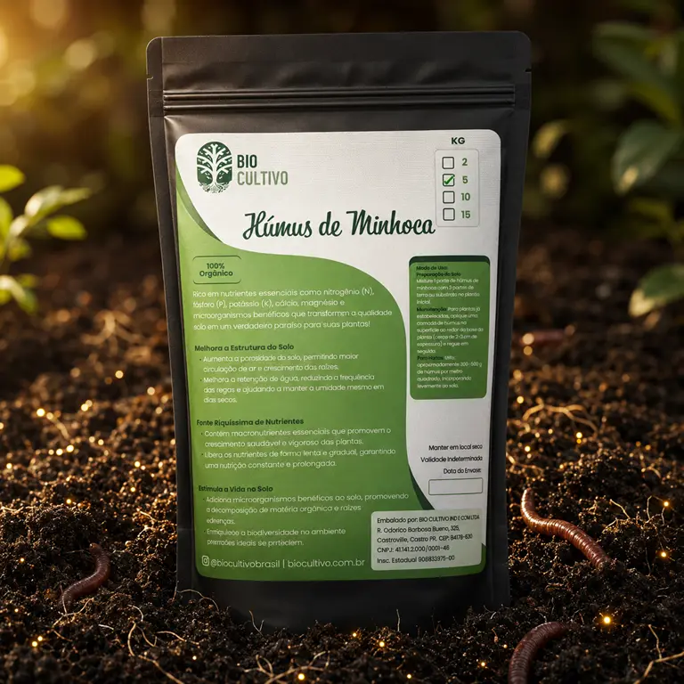 Húmus de Minhoca BioCultivo