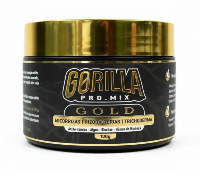 Gorilla ProMix Gold 100g (micorrizas, rizobactérias e trichodermas)