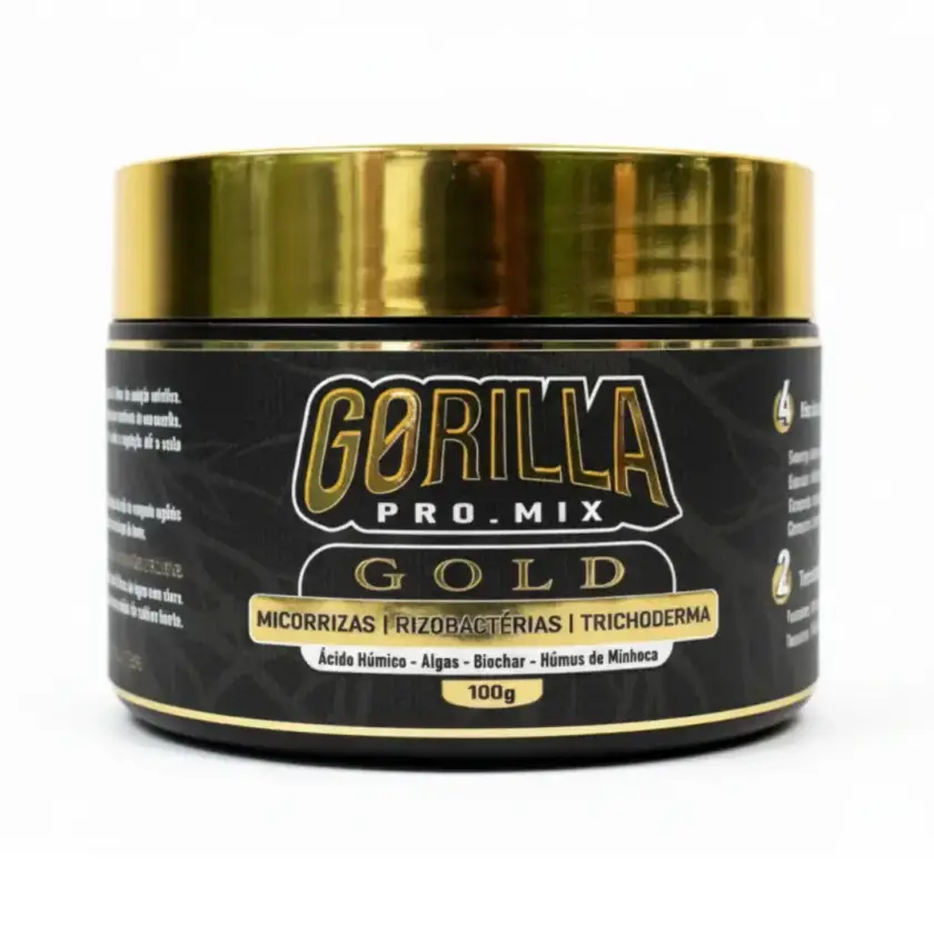Gorilla ProMix Gold 100g (micorrizas, rizobactérias e trichodermas)