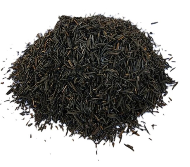 Casca de arroz carbonizada